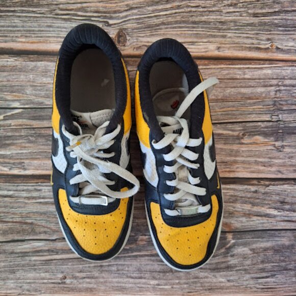 Nike Air Force 1 Golden Yellow and Black size 5Y - Picture 3 of 7